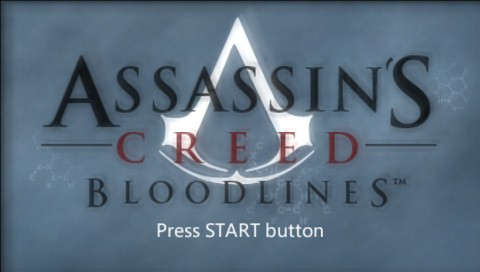 Assassin's Creed: Bloodlines title screen for PSP